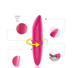 Mini Vibrador Batom Discreto Estimulador Clitóris + Brinde - Loja Facine