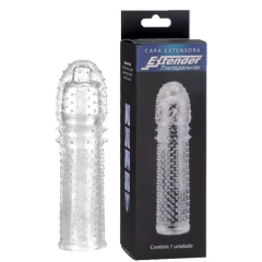 Capa Peniana Extensora Camisinha Longa Vida Pênis 16 cm Extender
