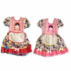 Vestido junino Boneca Caipira