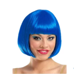 Peruca chanel curta -Azul