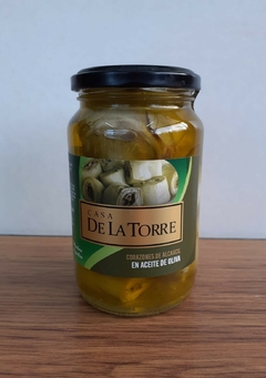 Corazón de Alcaucil en Aceite de Oliva Casa De La Torre x 300 Gr.