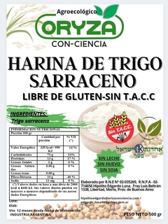 Harina Integral de Sarraceno Agroecológico Oryza x 500 Gr. - comprar online