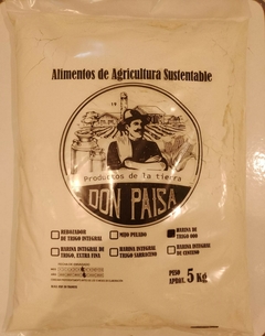 Harina Blanca de Trigo Blanca Agroecológica 000 Don Paisa x 5 Kg.