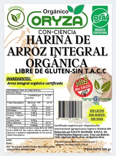 Harina de Arroz Integral Orgánico Oryza x 500 Gr. - comprar online