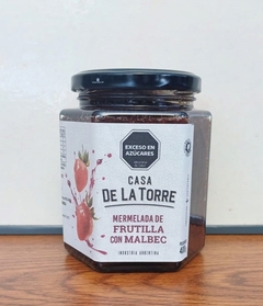 Mermelada de Frutilla con Malbec Casa De La Torre x 400 Gr. - comprar online