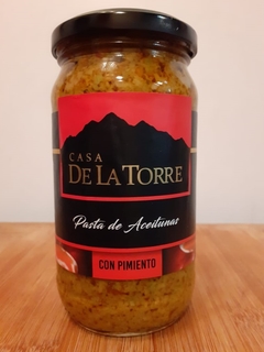 Pasta de Aceitunas con Pimientos Casa De La Torre x 300 Gr.