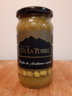 Pasta de Aceitunas Verdes Casa De La Torre x 300 Gr.