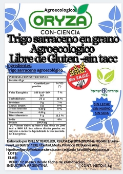 Sarraceno Pelado en grano Agroecologico Oryza x 500 Gr. - comprar online