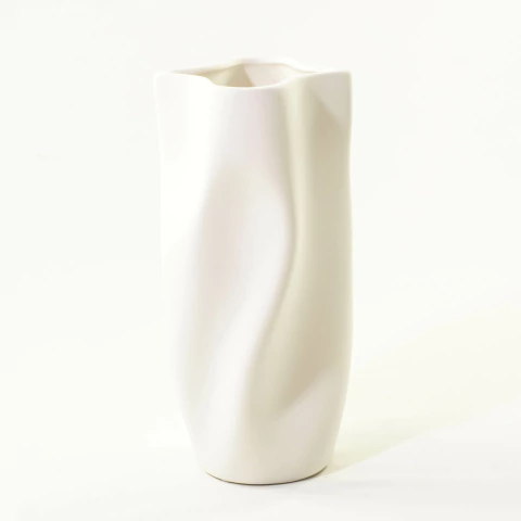 FLORERO CURVE BLANCO - comprar online