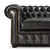 SILLÓN CHESTERFIELD CUERO DECAPÉ - DOMM