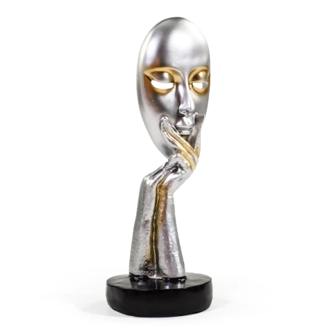 ADORNO FACE PLATEADO - comprar online