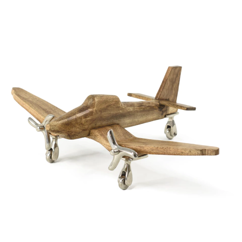 AVIONETA DE MADERA Y ALUMINIO