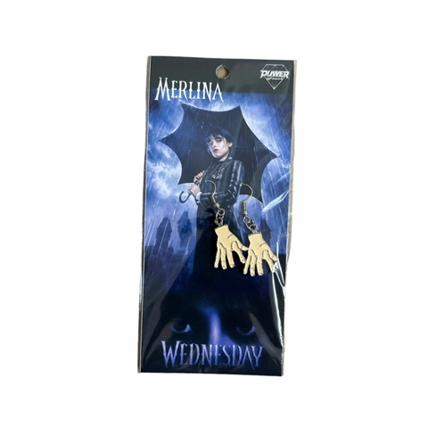 Par de Aritos Aretes de Metal Merlina - Dedos