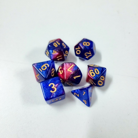 Dados de Rol Azul/Rojo