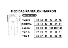 Pantalón Cargo con bolsillos marrón en internet