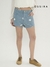 SHORT DENIM CON LENTEJUELAS Y FLORES (4630101)