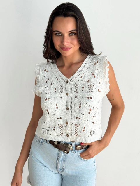 CHALECO AMARA BRODERIE (V26ABA043)