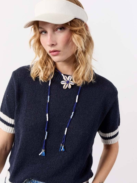 COLLAR X2 PIEDRAS Y CARACOL (78581)