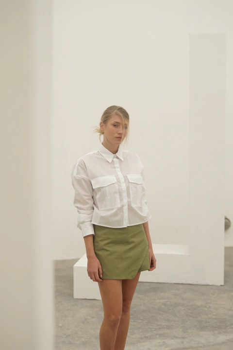 SHORT POLLERA LIMONCELLO VERDE