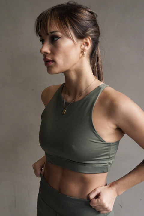 Top emilia Verde army - tienda online
