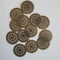 Embellecedores de metal - MODELO MANDALA (x10 un)9