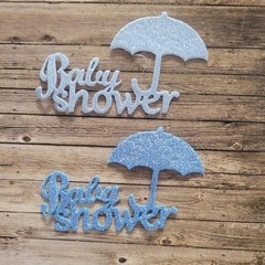 DIE /TROQUEL- EMBARAZADA Y TEXTO BABY SHOWER- (2 unid) - comprar online