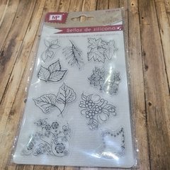 SELLO HOJAS NATURALEZA (plancha x9) - MP