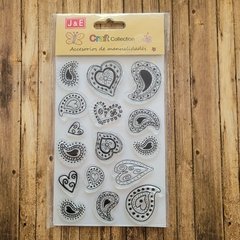 SELLO CORAZONES J&E (plancha x16)