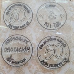 SELLO REDONDOS varios diseños - wild, elefante, invitación (plancha x6)i - comprar online