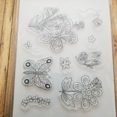 SELLO MARIPOSAS J&E CRAFT (plancha x9) - comprar online