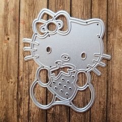 DIE / TROQUEL - PERSONAJE KITTY CON FRUTILLA