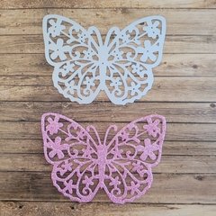 DIE / TROQUEL - MARIPOSA LABRADA CON FORMA DE FLOR -