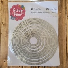 DIE / TROQUEL - SET DE CIRCULOS CON PESPUNTE - (x8 unid) - comprar online