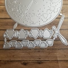DIE / TROQUEL -RELOJ ALICIA EN EL PAIS DE LAS MARAVILLAS..- - comprar online