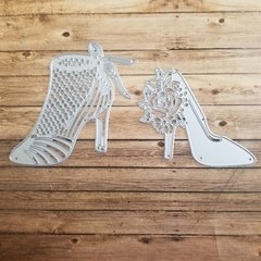 DIE / TROQUEL - ZAPATOS Y BOTA MUJER TACO ALTO LABRADOS - (x 2 un)