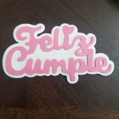 DIE / TROQUEL - FELIZ CUMPLE -TEXTO -PALABRA en internet