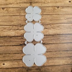 DIE / TROQUEL - SET DE FLORES 4 PETALOS - (x 3 uni) -