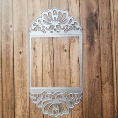 DIE / TROQUEL -TARJETA CON BORDES FLOR LABRADA -