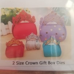 DIE / TROQUEL - CAJA CARTERA CON CORONA DOS MEDIDAS -