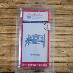 DIE / TROQUEL BANCO DE PLAZA LABRADO -SPELLBINDERS - S2-085 - comprar online