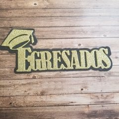 DIE / TROQUEL - EGRESADOS CON GORRO - TEXTO -PALABRA - comprar online