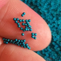 EMBELLECEDORES PARA SHACKER - MICROPERLA TURQUEZA DE METAL- - tienda online
