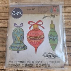 DIE /TROQUEL - FORMAS ADORNO NAVIDAD- SIZZIX TIM HOLTZ 663102 -3 DISEÑOS