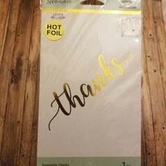 GLIMMER - THANKS - TEXTO PALABRA -GLP 166- SYSTEM HOT FOIL SPELLBINDERS - en internet