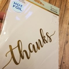 GLIMMER - THANKS - TEXTO PALABRA -GLP 166- SYSTEM HOT FOIL SPELLBINDERS -