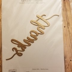 GLIMMER - THANKS - TEXTO PALABRA -GLP 166- SYSTEM HOT FOIL SPELLBINDERS - - Scrap Pilar