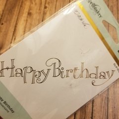 GLIMMER - HAPPY BIRTHDAY -GLP012 -SYSTEM HOT FOIL SPELLBINDERS