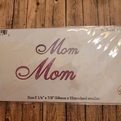 DIE / TROQUEL -MOM- (2 uni - 2 tamaños dif) - TEXTO -PALABRA - comprar online