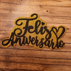 DIES /TROQUEL - FELIZ ANIVERSARIO CON CORAZON - CURSIVA- TEXTO - PALABRA en internet