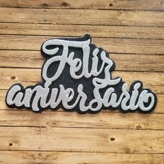 DIE / TROQUEL -FELIZ ANIVERSARIO - CURSIVA MODELO 1 - en internet